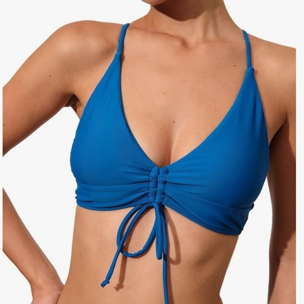 Berlook Bikini Swim Top Royal Blue